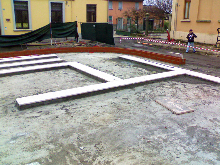 inizio posa labirinto